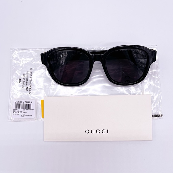 NEW GUCCI GG1140SK 001 NEW UNISEX ROUND SUNGLASSES GUCCI - Picture 12 of 13